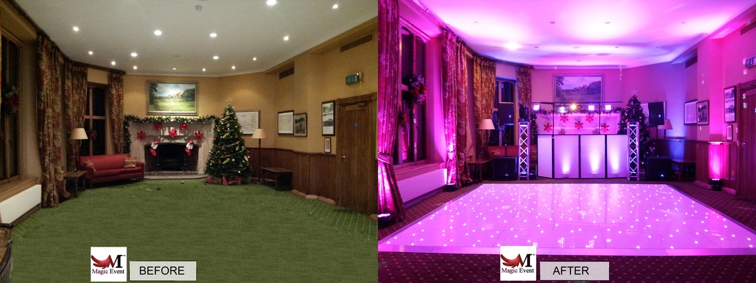 led uplighting hire in london